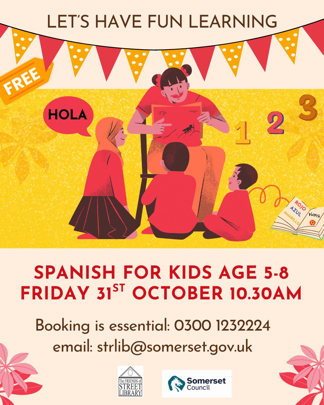 Spanish for Kids age 5-8 @Street Library on Friday 31st October from 10:30am!